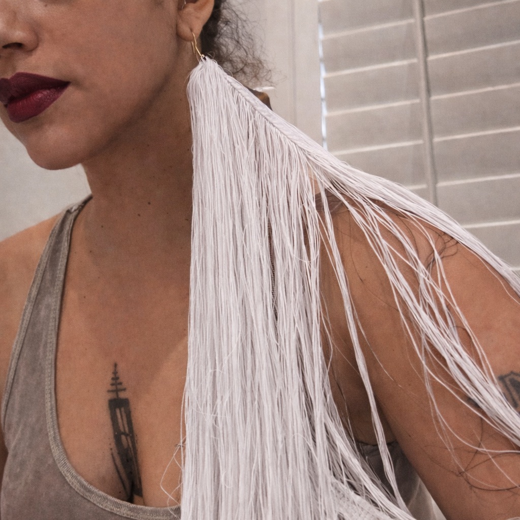 The Single Fringe Statement Earring